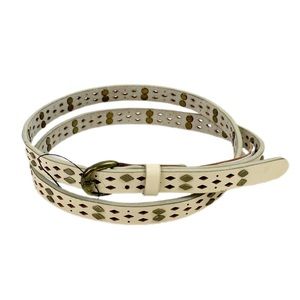 Free People Kiera Skinny Studded Leather Belt